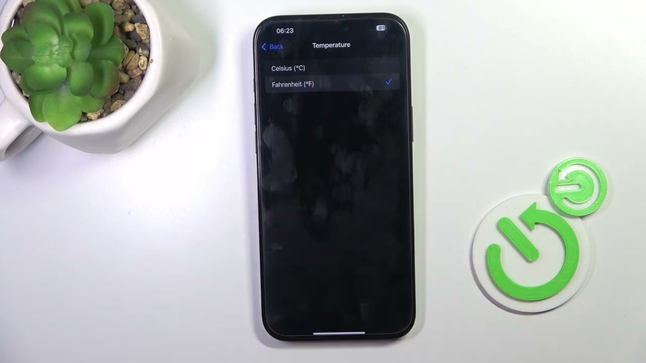 Как изменить единицы температуры на iPhone 16 Pro Max
