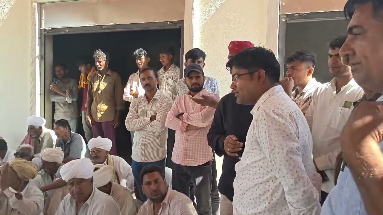 केयर्न कंपनी और ग्रामीणों में मौके पर आने को लेकर तकरार #cairn #barmer 