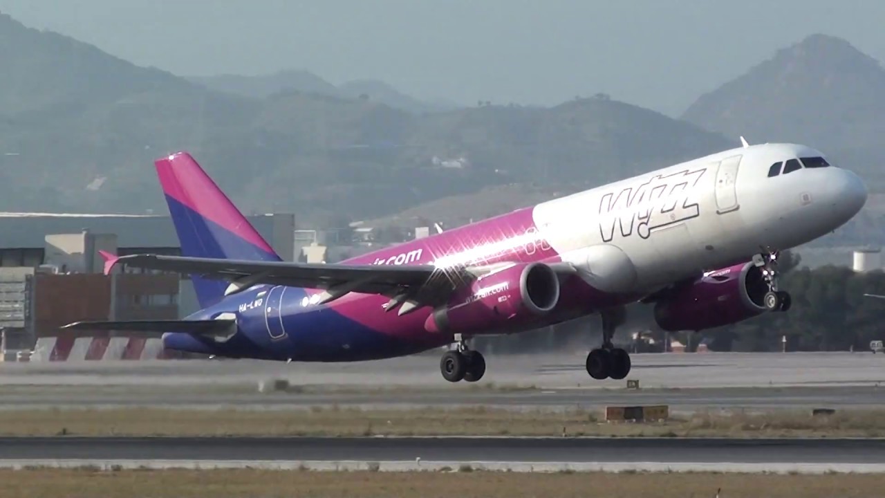 Wizz Air Airbus 320 HA-LWQ Take Off Malaga LEMG