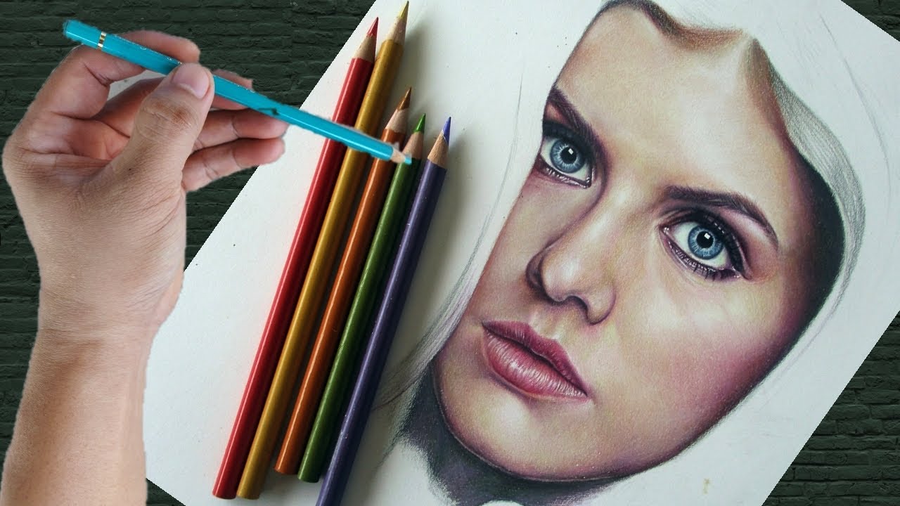 How to Achieve Smooth & Realistic SKIN TONE Easy with PRISMACOLOR Colored Pencil?
