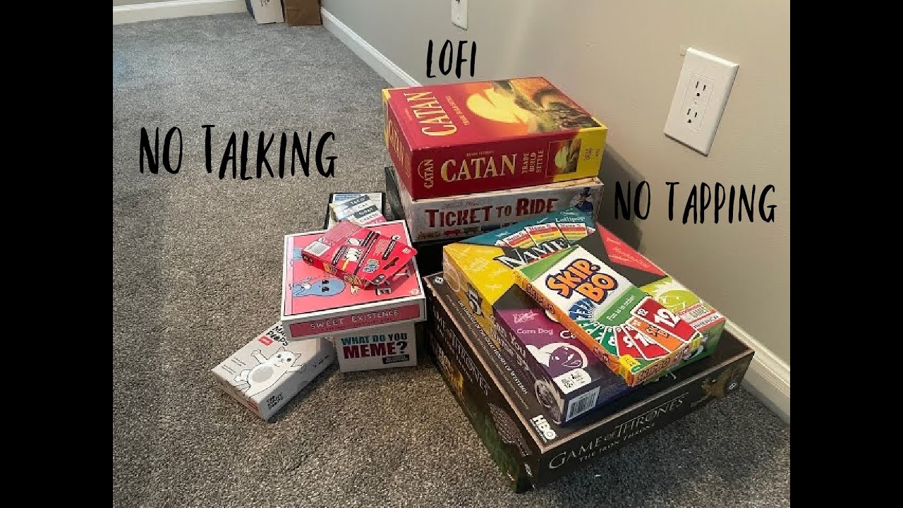 ASMR - Board Game Collection (Unintentional Sounds, No Tapping, No Talking)