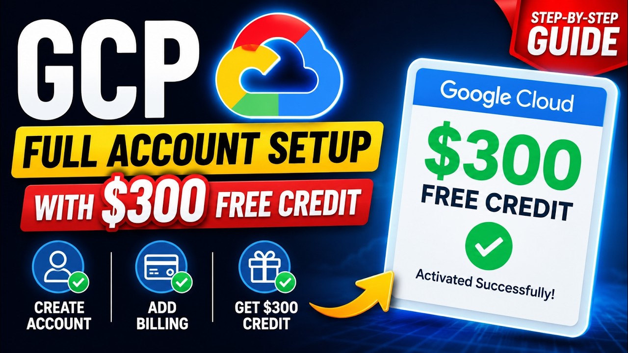 GCP Full Account Setup with $300 Free Credit