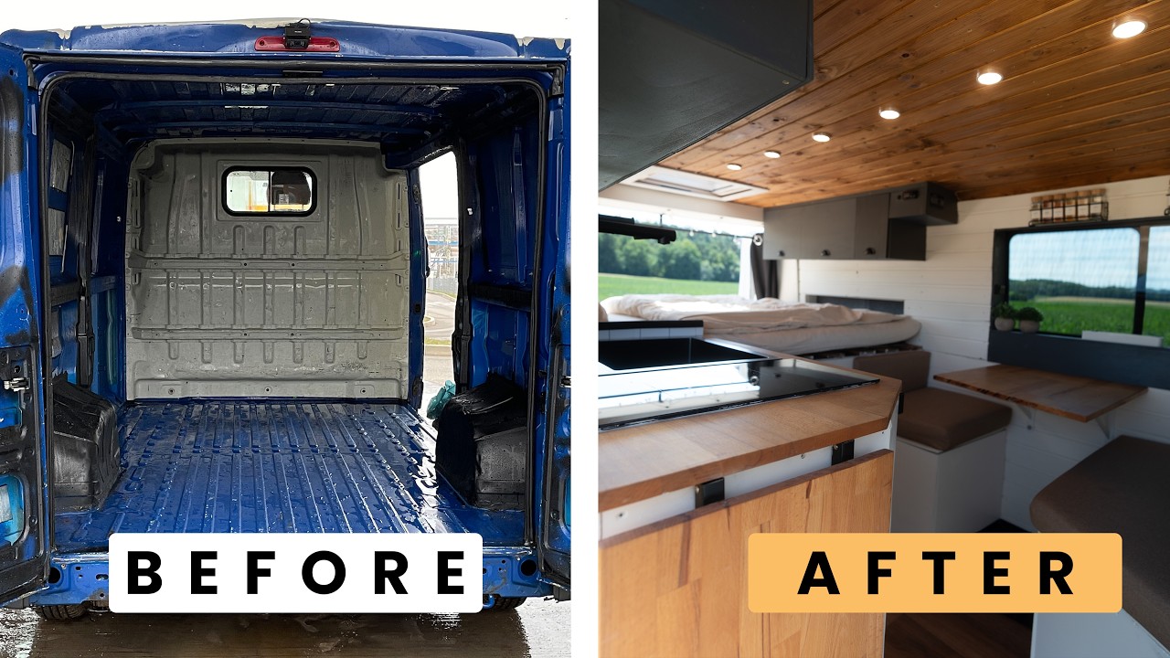 4 Years of DIY Van Conversion in 19 Minutes | Fiat Ducato L2H1 Timelapse