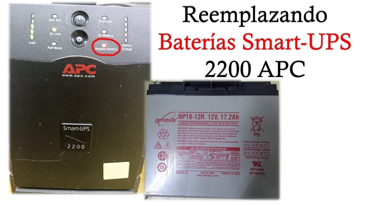 Reemplazando baterías Smart-UPS APC 2200