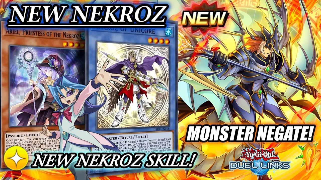 NEW NEKROZ SUPPORT & SKILL are HERE! Nekroz UNICORE & Nekroz AREADBHAIR [DUEL LINKS]