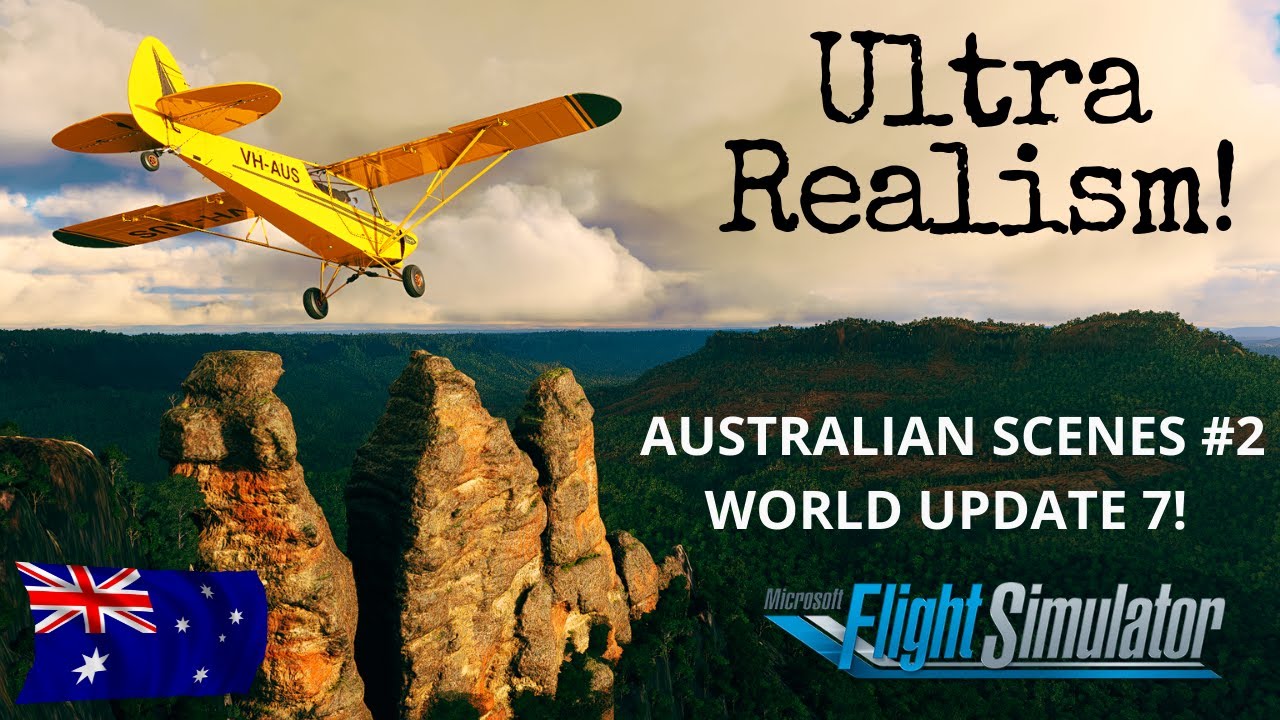 Microsoft Flight Simulator 2020 Australia #2 World Update 7 Ultra Realistic Cinematic Showcase