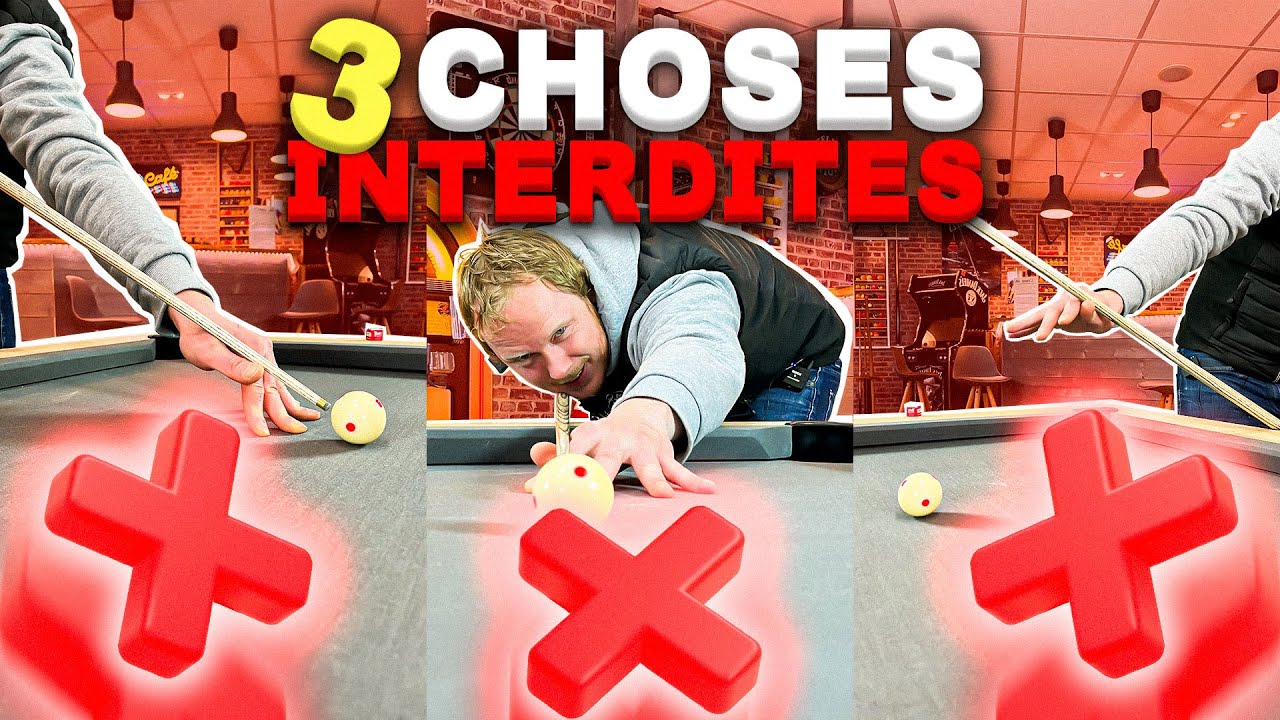 3 ERREURS À NE PAS FAIRE AU BILLARD