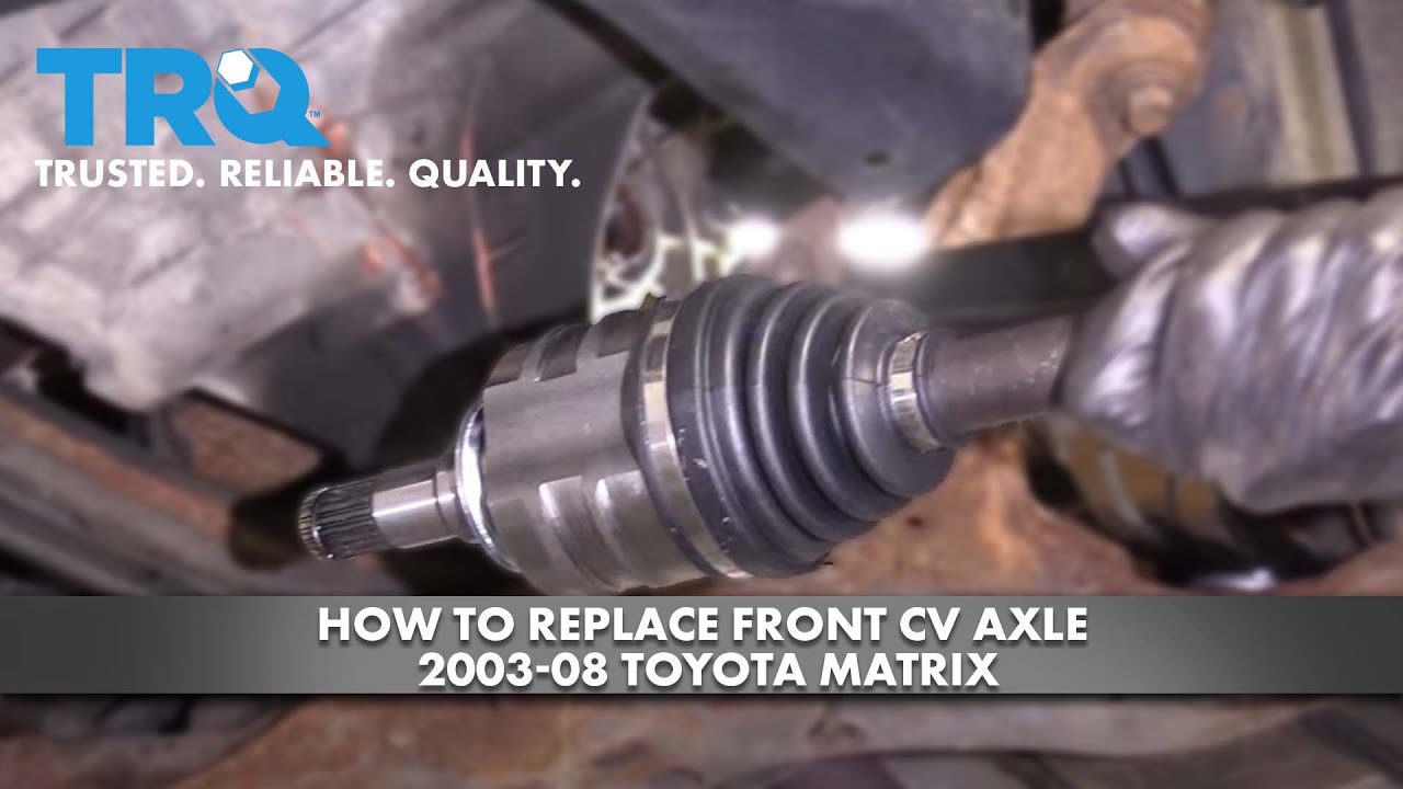 How to Replace Front CV Axle 2003-08 Toyota Matrix Manual Transmission