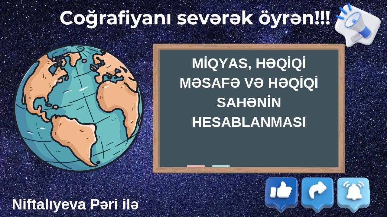 Miqyas, Həqiqi Məsafə və Həqiqi Sahənin Hesablanması