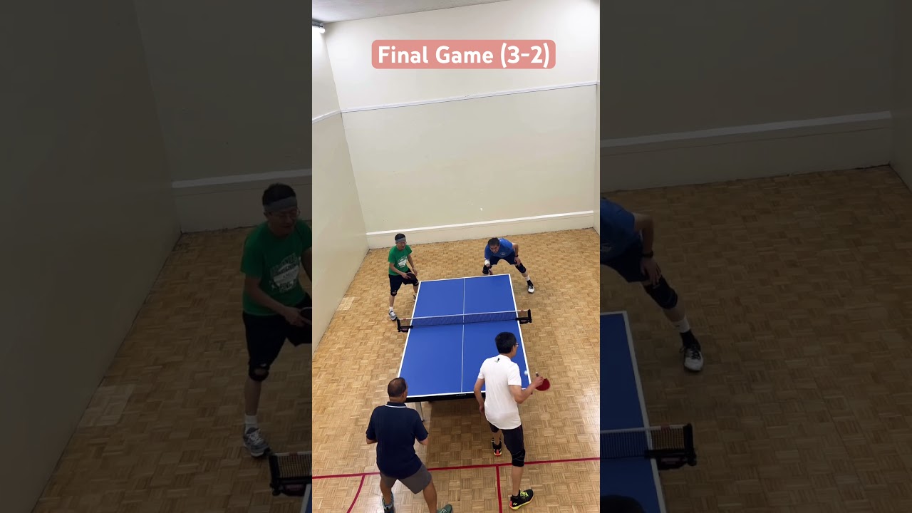 Final game - Jimmy and Xi Tao Vs Sudhansu and Zhiping (3-2) #ytshorts #trading #fypシ #pingpong