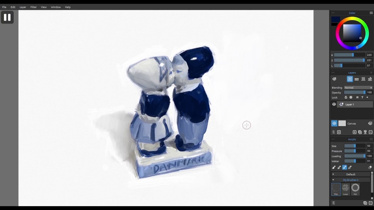 Rebelle 3: Acrylic Speedpaint using Dirty Brush by Yi-Piao Yeoh
