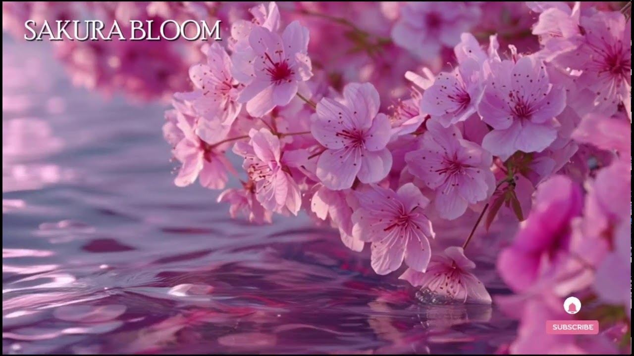 🔴 桜ブルーム – 癒しのピアノと日本の自然音 | 瞑想と安眠の音楽 Healing piano + nature sounds Jepang.