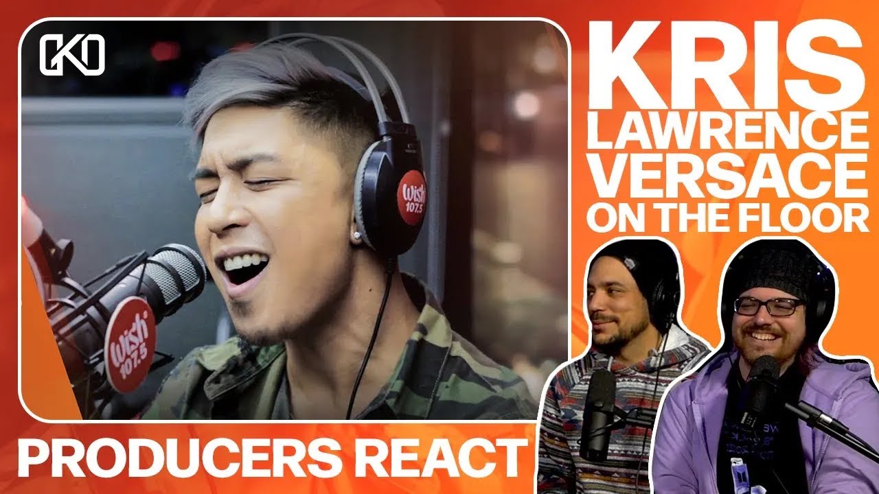 PRODUCERS REACT [ARCHIVE] - Kris Lawrence Versace On The Floor Wish 107.5 Bus Reaction