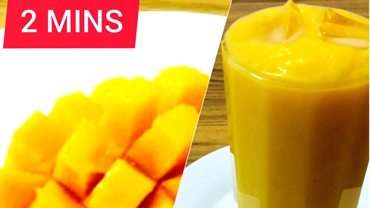 MANGO MILKSHAKE. Easy and Healthy, Vegan #SUMMER SPECIAL.