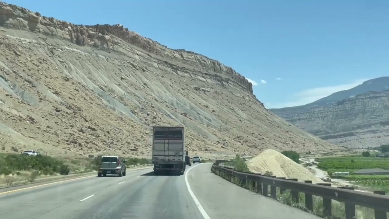 Grand Junction, Colorado Cruise I-70 East Grand Mesa Palisade #lookup #mesa #2024 #vacation #wow #oh