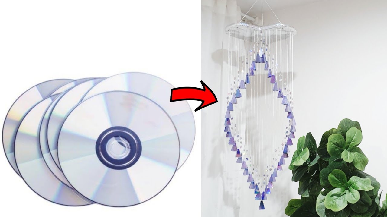 TUTORIAL CD WALL HANGING | DIY CD JHUMAR | DIWALI DECOR IDEAS