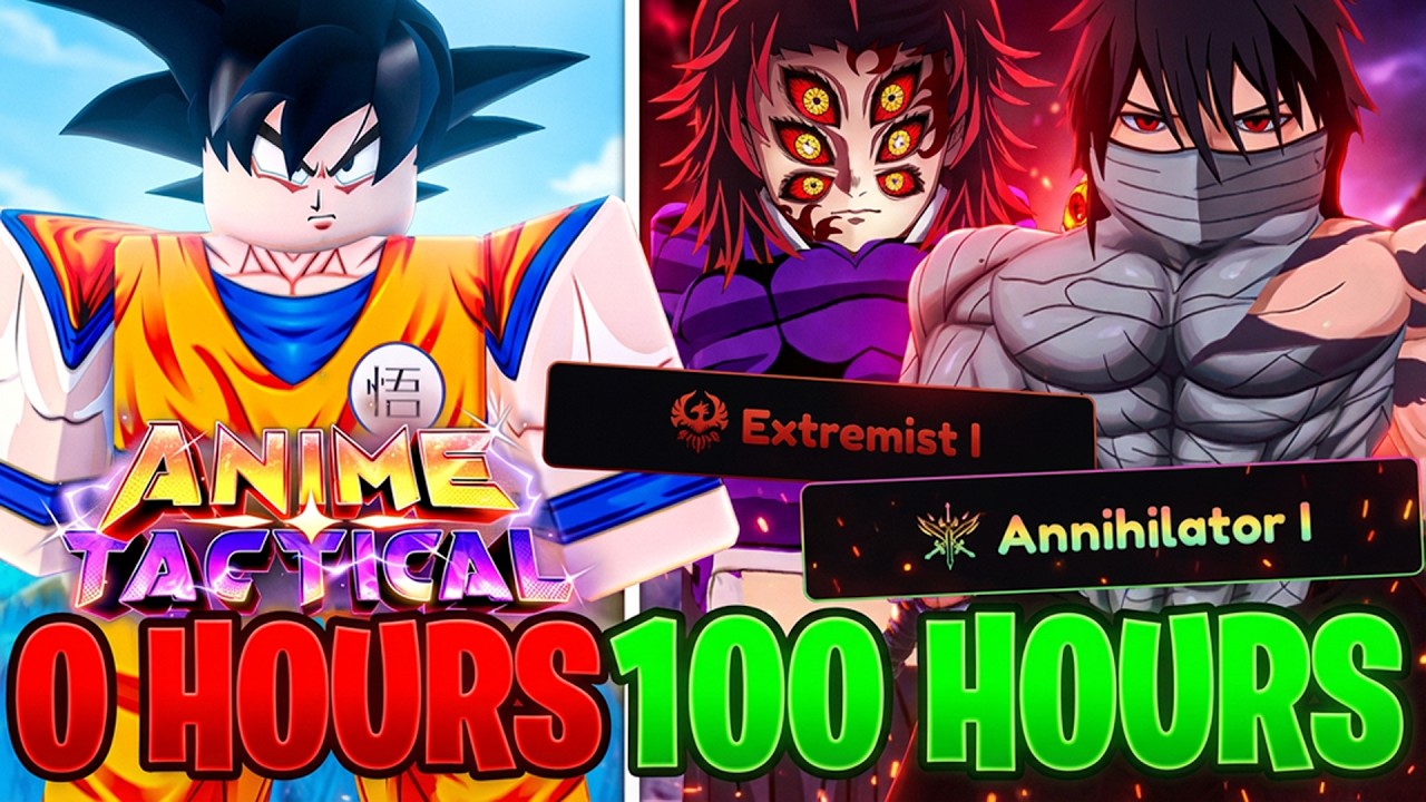 I Spent 100 HOURS Going From NOOB To PRO On Anime Tactical Simulator! (Roblox)