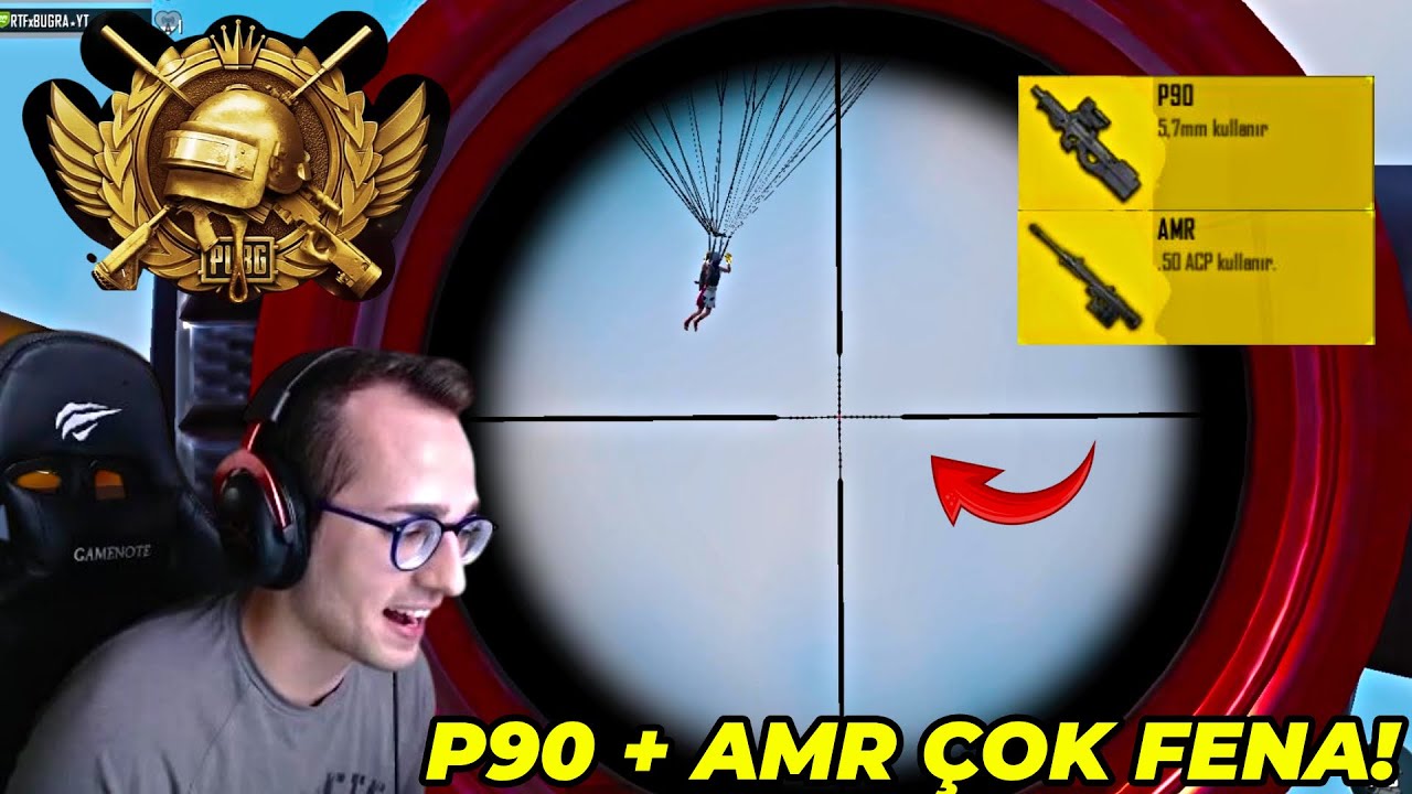 P90 + AMR İLE DURDURULAMIYORUM! (RANK) PUBG MOBILE