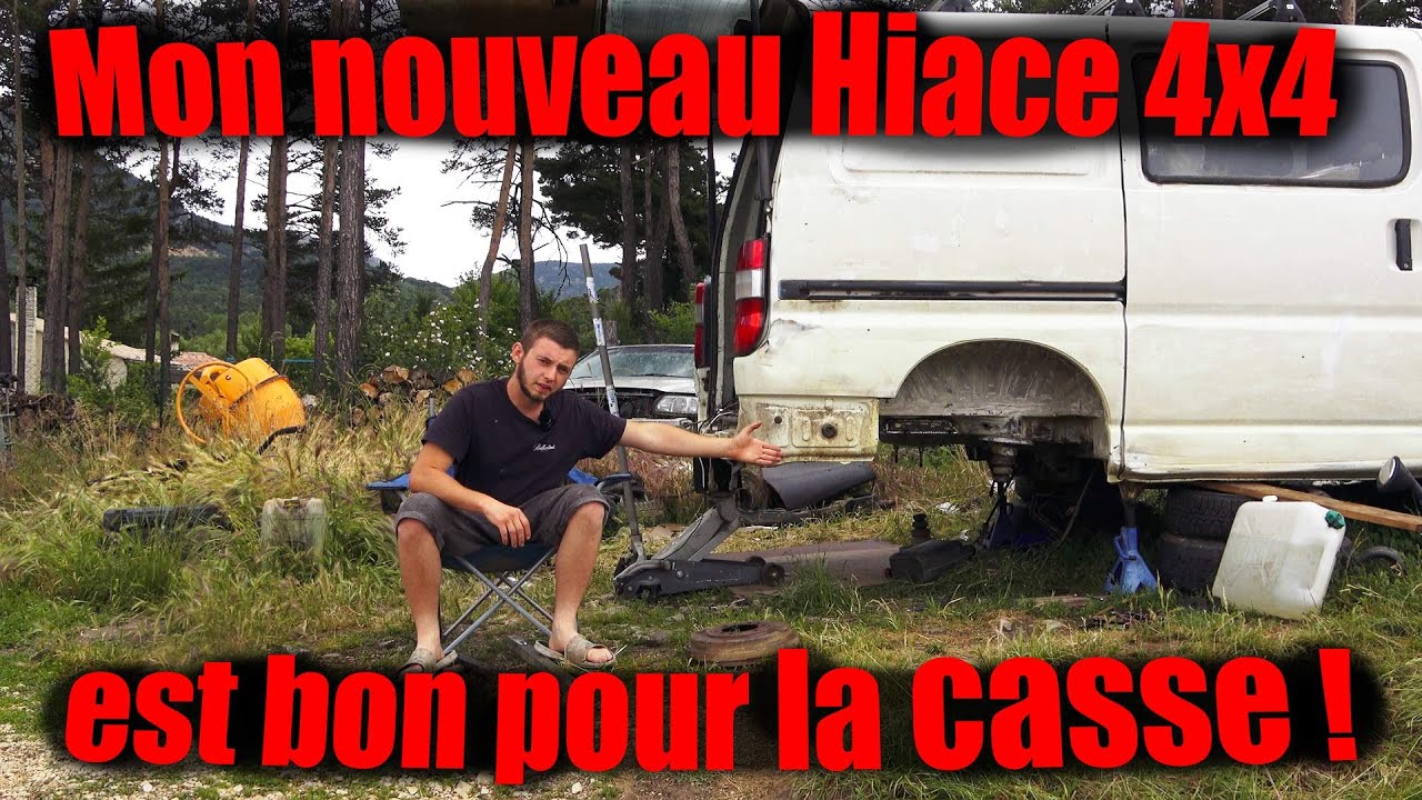 Début des travaux sur le Toyota Hiace 4x4 ! On le découpe complètement ! rouille perforante bonjour