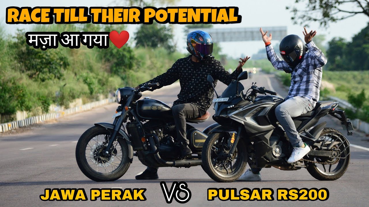 Jawa Perak Vs Pulsar RS200 | Race Till Their PotenTial | मज़ा ही आ गया इस रेस में❤️