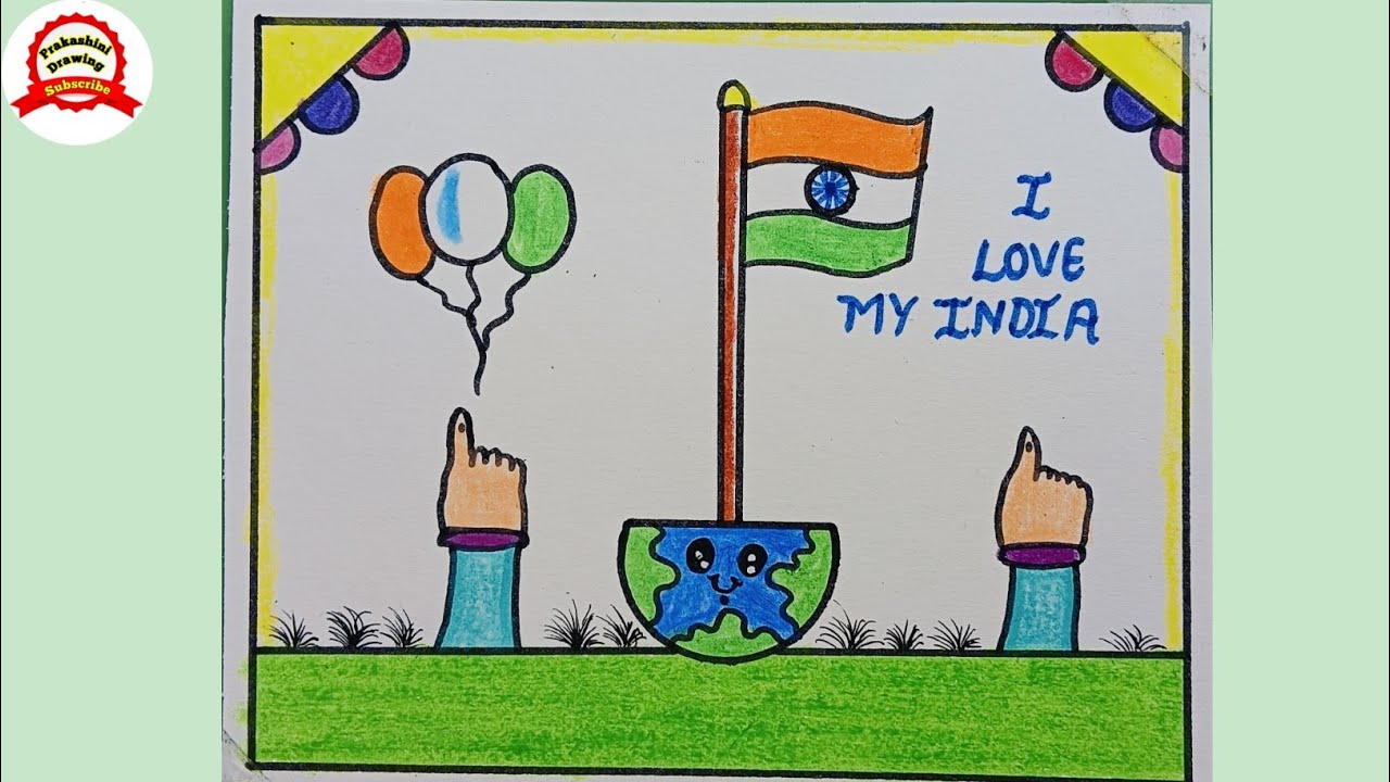 Happy republic day poster design/ 26th January drawing / republic day poster 2026