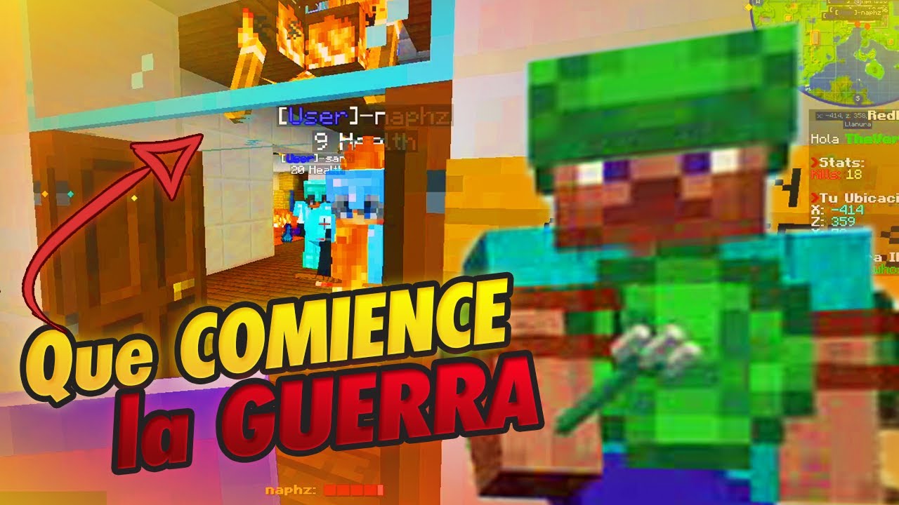 INICIAMOS UNA GUERRA EN UN SERVIDOR DE MINECRAFT