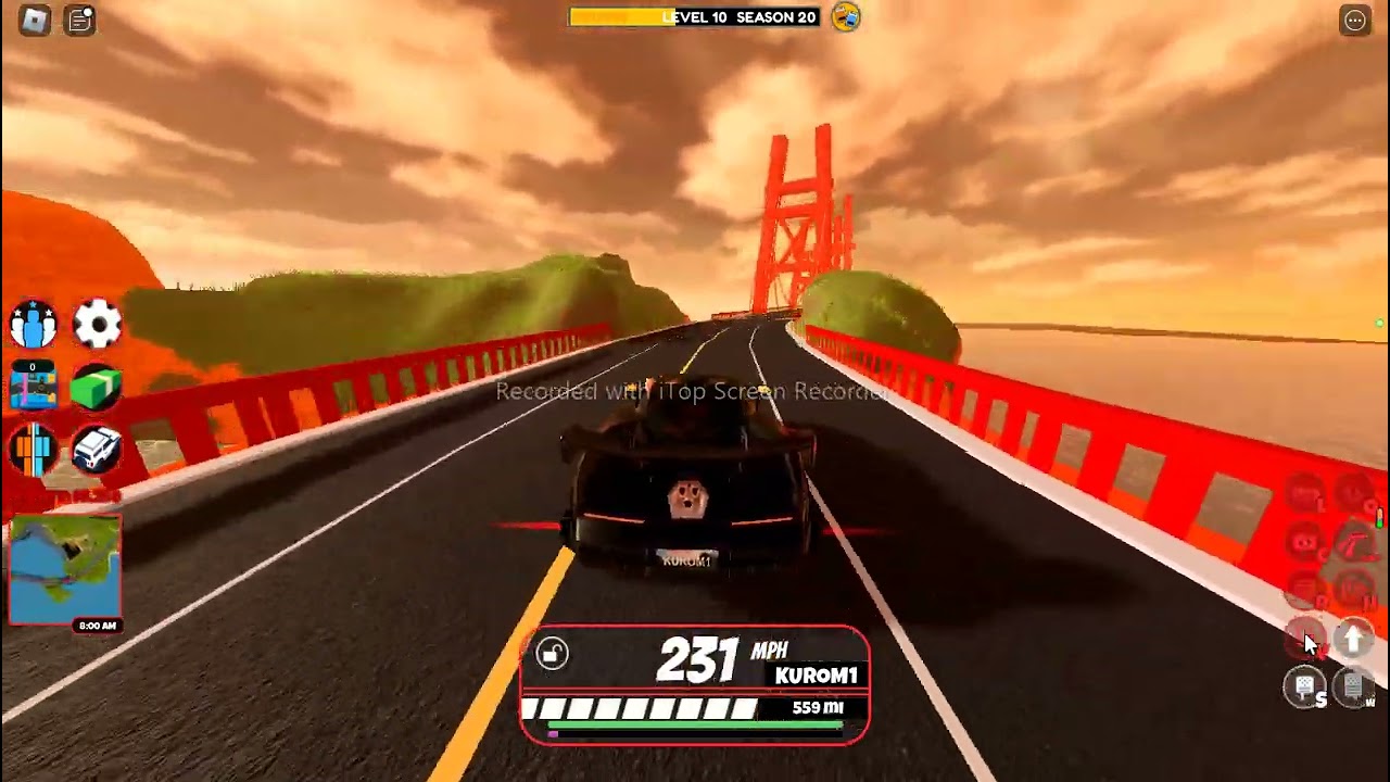 Prueba de velocidad Snake 238MPH - Roblox Jailbreak
