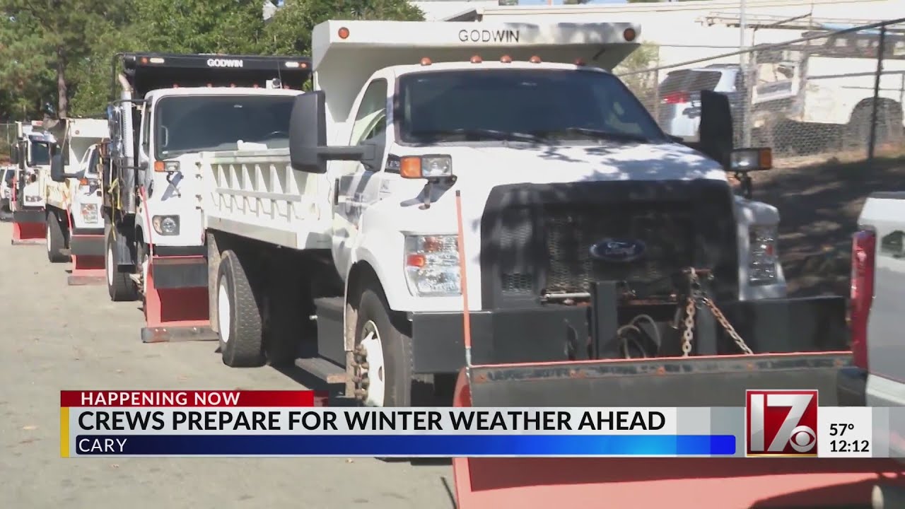 Crews in Cary prepare for winter weather ahead