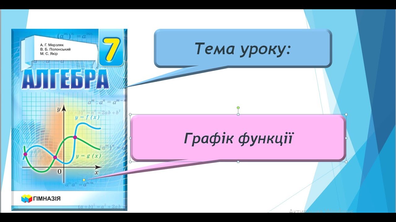 Графік функції (Алгебра 7 клас)