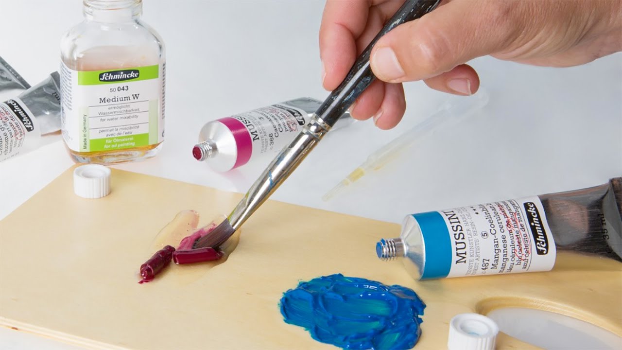 Make Oil Colour Water-mixable with Schmincke Medium W