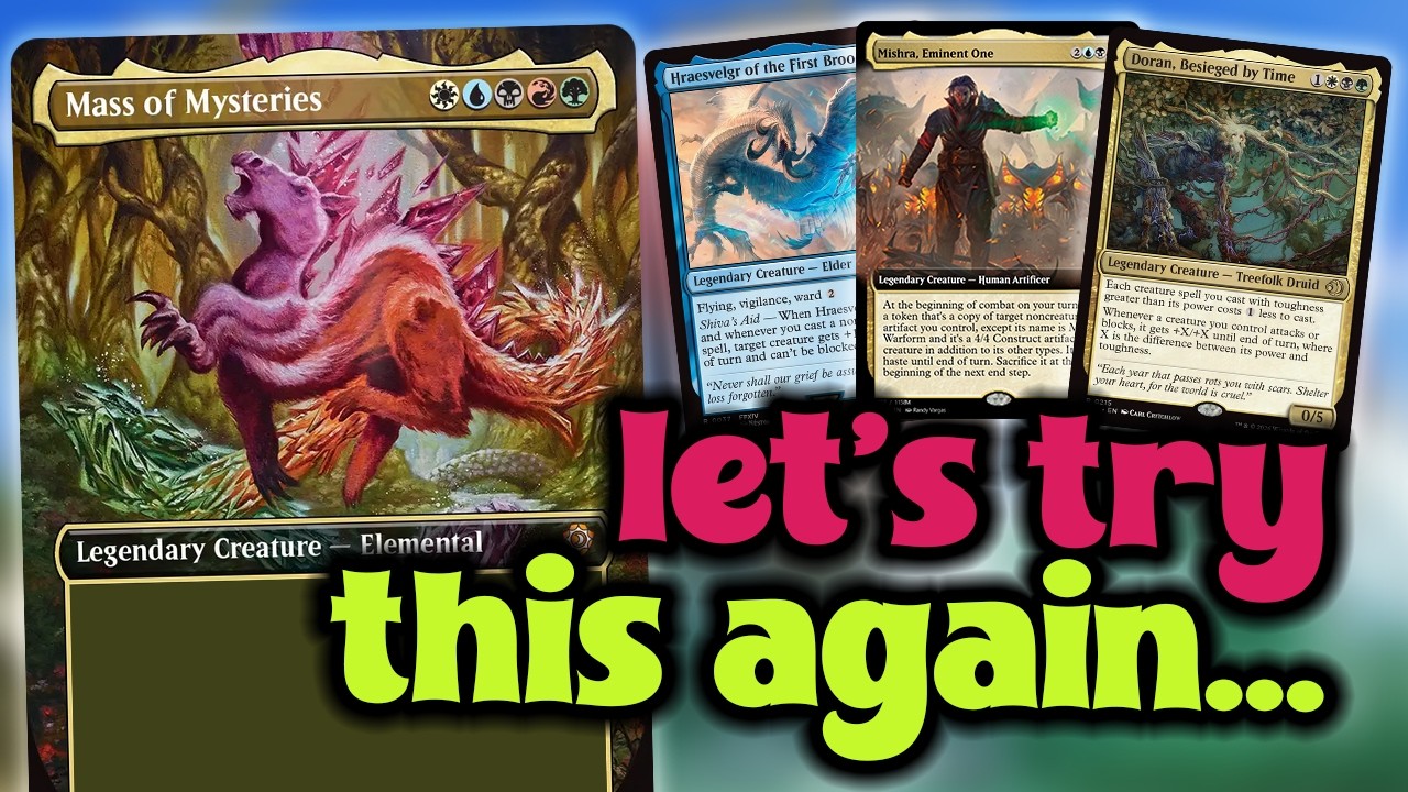 Mass of Mysteries vs Doran vs Mishra vs Hraesvelgr | MTG Commander EDH Gameplay | tribalkai