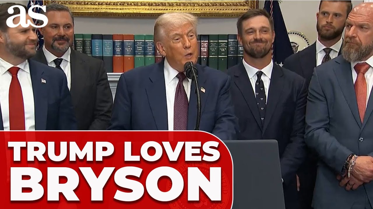 WHITE HOUSE MOMENT: Trump delivers ULTIMATE TRIBUTE to BRYSON DECHAMBEAU