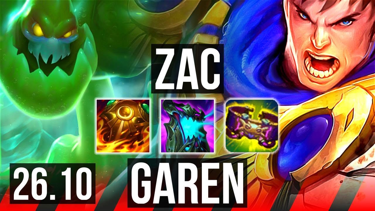 ZAC vs GAREN (TOP) | EUW Master | 26.10