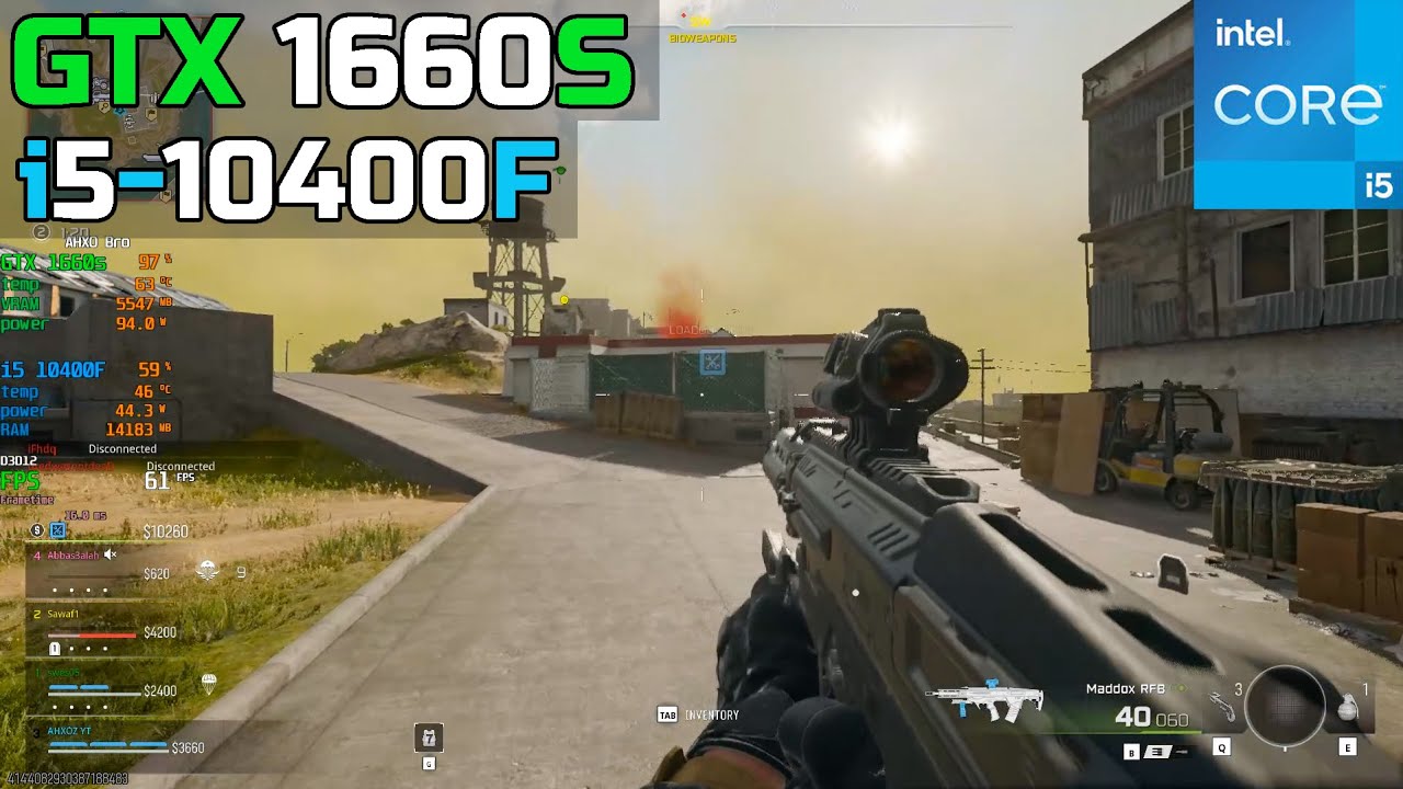 Call of Duty Warzone | GTX 1660 Super + i5-10400F | 1080p FSR Q Benchmark
