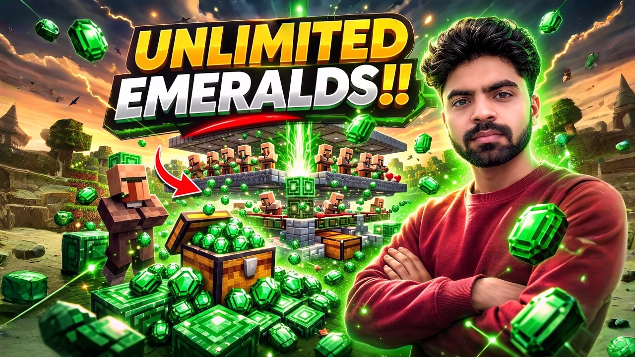 MINECRAFT ⚔️ I BUILT AN UNLIMITED EMERALD FARM 😱💚 (INSANE PROFITS!!) #minecraftlive   #minecraft