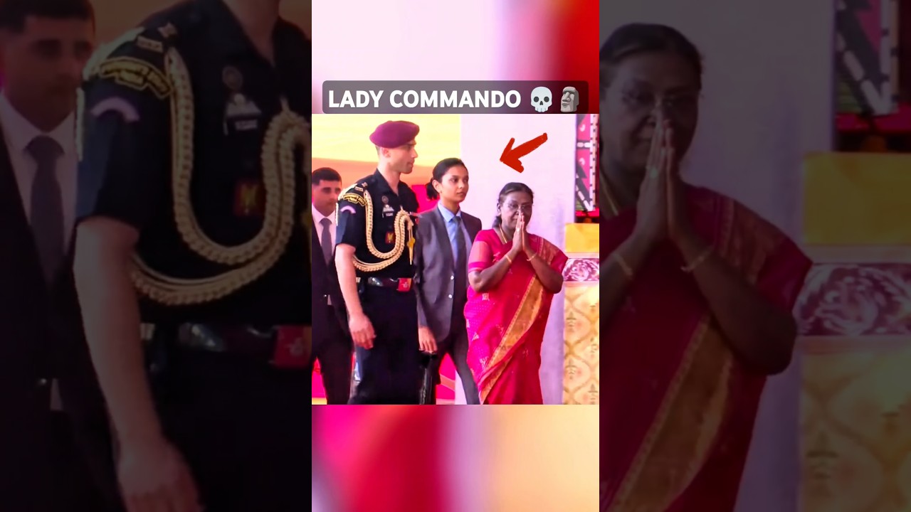 Lady commando protect president of India #shorts