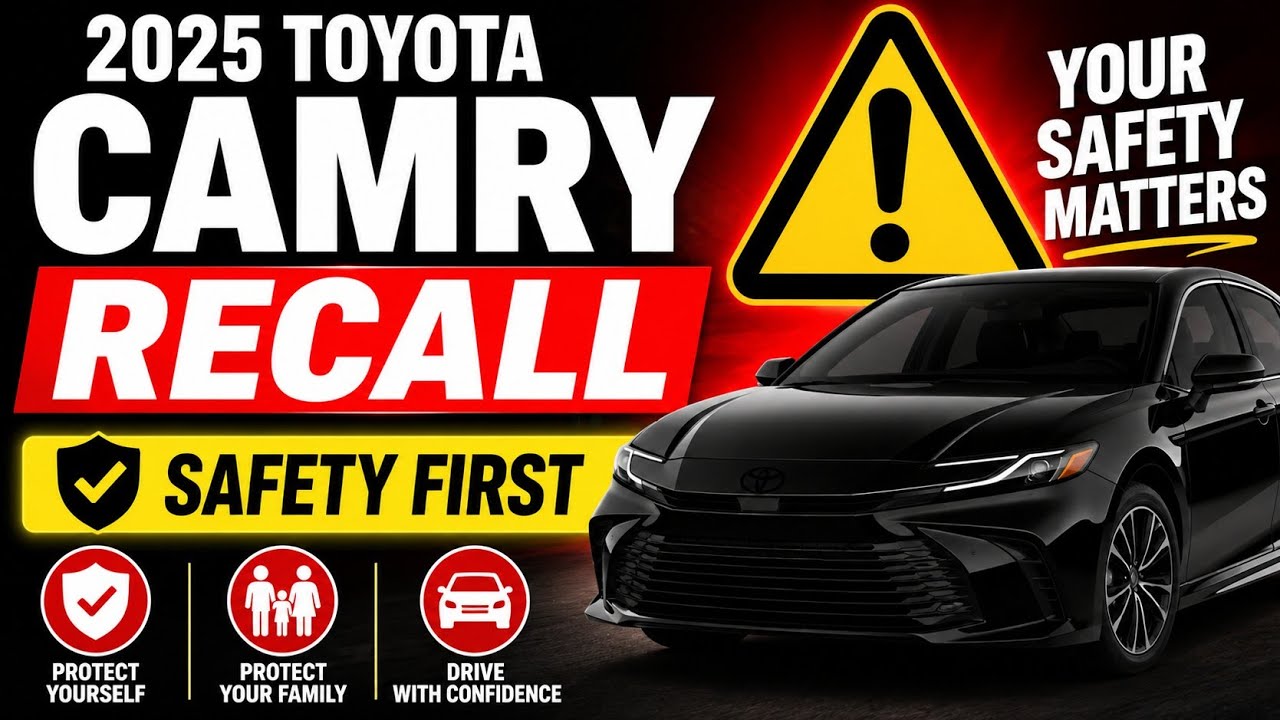УСТРАНЕНИЕ ОТЗЫВА АВТОМОБИЛЕЙ TOYOTA CAMRY 2025 ГОДА В РАМКАХ ПРОГРАММЫ ПО БЕЗОПАСНОСТИ!