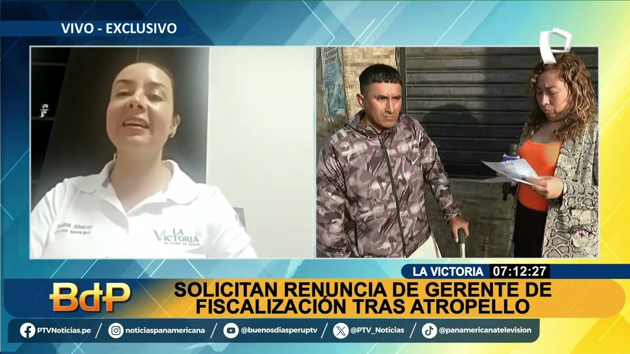 En medio de un escape: fiscalizadores de La Victoria atropellan a vendedor ambulante