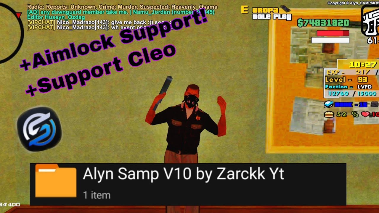 Alyn SA-MP V10 [ Support AimLock]