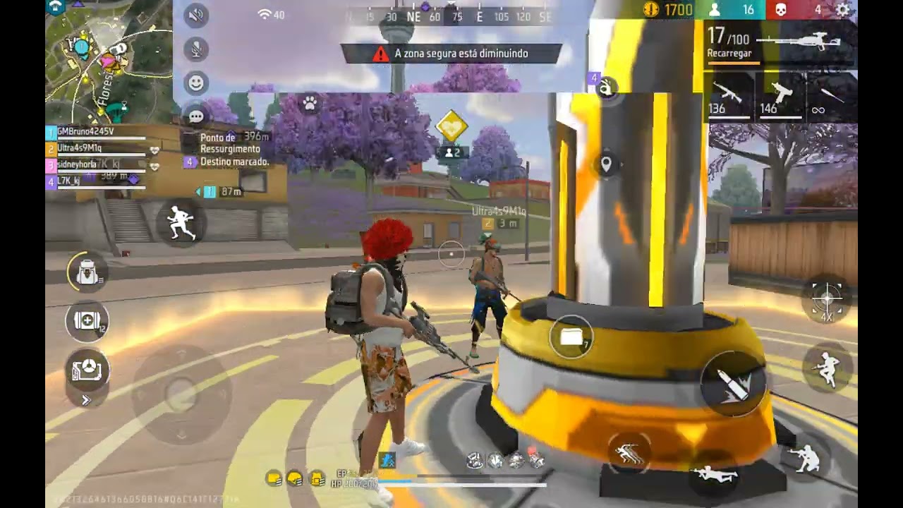 1 dia jogando free fire