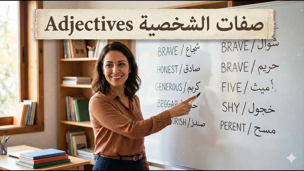 صفات الشخصية في اللغة الإنجليزية للمبتدئين | Personality Adjectives in English
