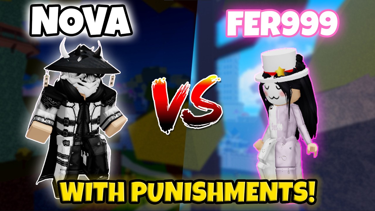 NovaExility vs Fer999 WITH PUNISHMENTS | Blox Fruits PVP