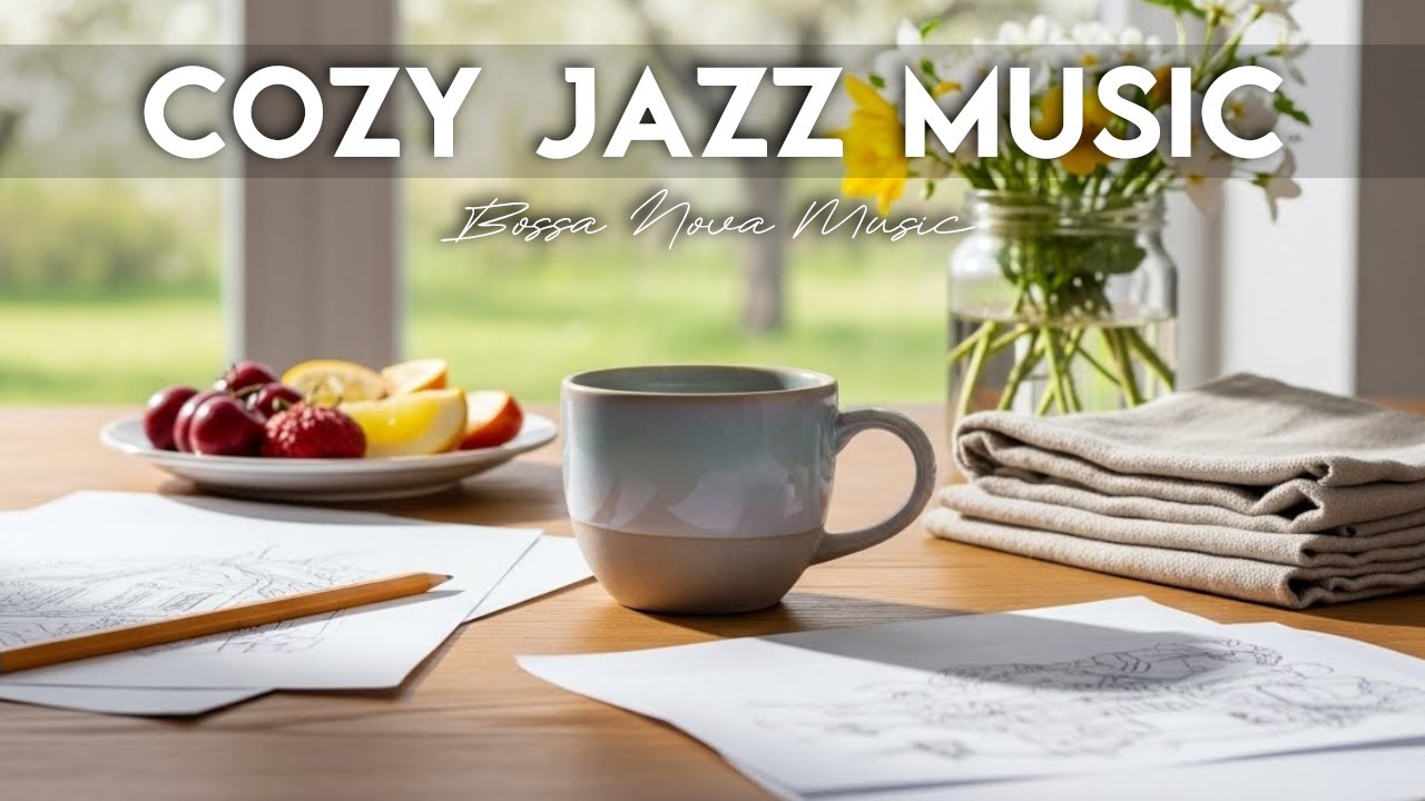 Cozy Jazz Music ☕ Coffee Shop Ambiance Jazz Music & Bossa Nova Music for study,work,focus