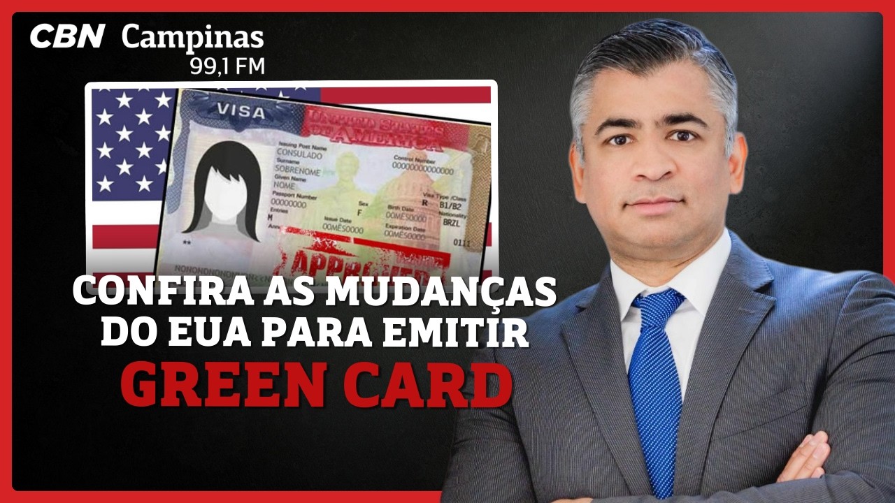 Confira as mudanças do Governo dos EUA para emitir o Green Card | ESTÚDIO CBN