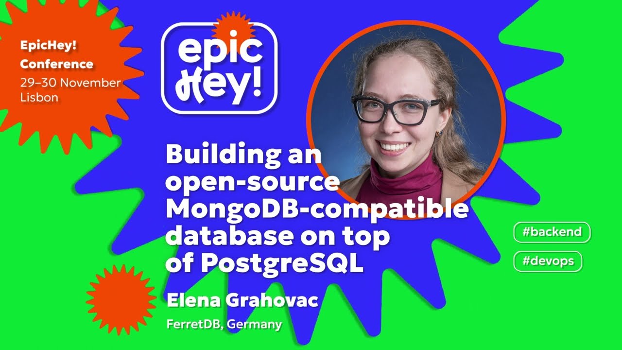 Building an open-source MongoDB-compatible database on top of PostgreSQL. Elena Grahovac