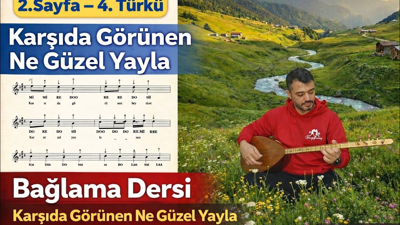 Karşıda Görünen Ne Güzel Yayla / Basit  ve Karar Sesleri ile Çalımı