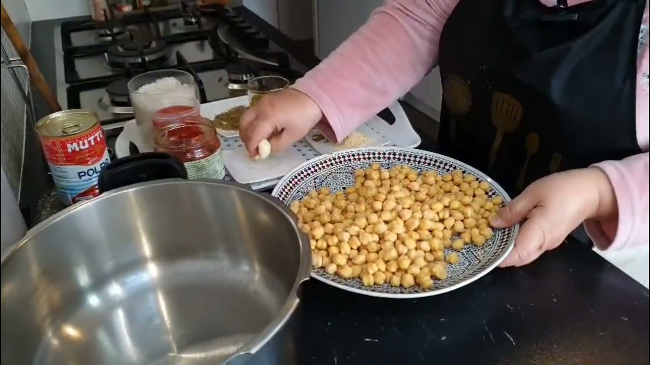 Pois chiches en sauce façon kour3in bel hammass 🇲🇦