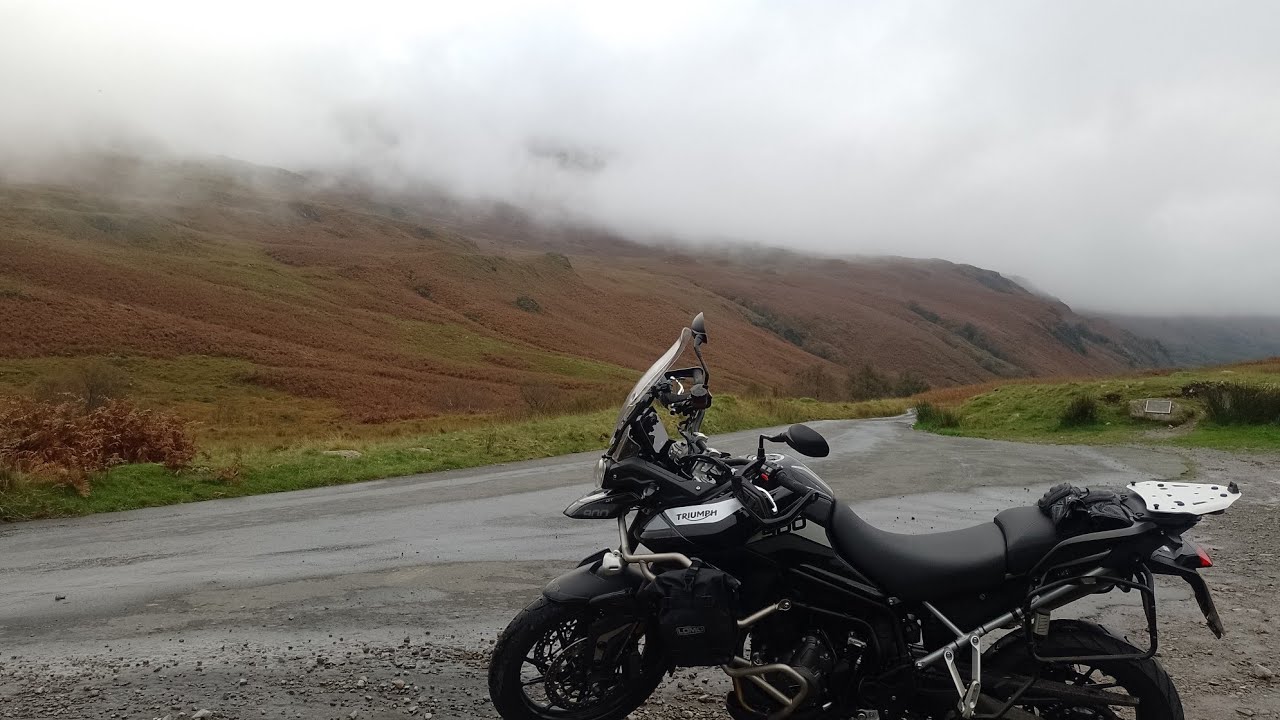Triumph Tiger 900 GT Pro. Wrynose and Hardknott passes.