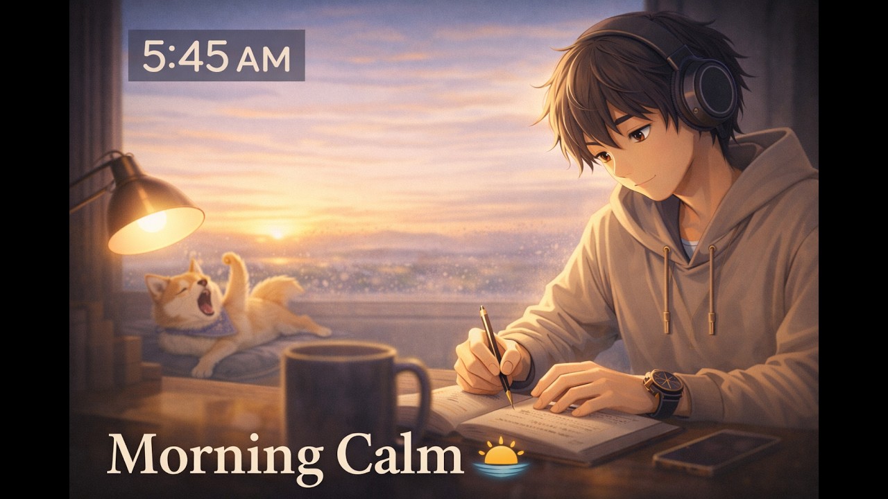 5:45 AM Sunrise Focus ☀️ Calm Morning Lofi for Productive Study