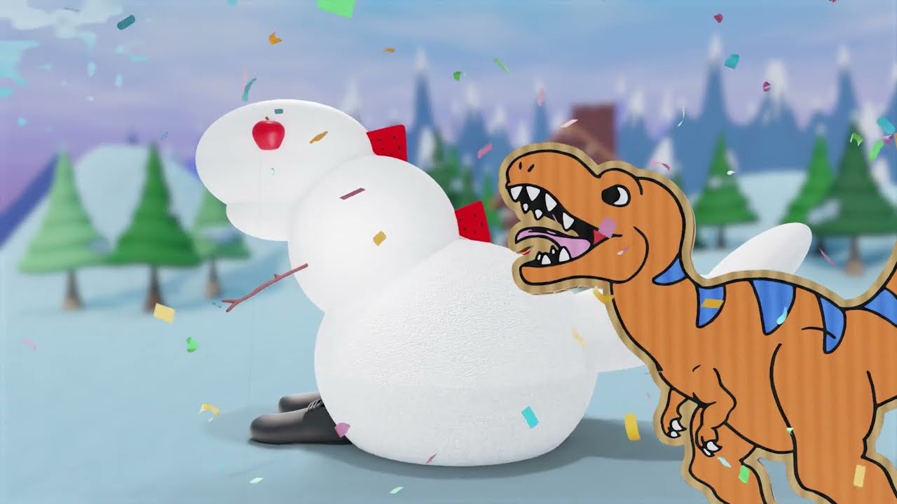 Build A Snowman Dinosaur! | 20 Minute Compilation | Big the Yeti Videos for Kids
